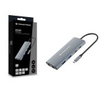 Conceptronic DONN06G 10-in-1 USB 3.2 Gen 1 Docking Station, HDMI, 100W USB PD, USB-C 5Gbps x 2, USB-A 5Gbps x 3, SD, TF/MicroSD, GbE