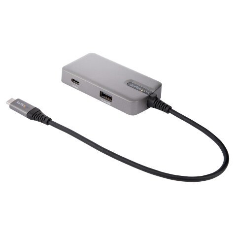 StarTech.com USB-C Multiport Adapter - USB-C auf 4K 60Hz HDMI 2.0, 100W Power Delivery Pass-through - 3-Port 10Gbit/s USB 3.1 Hub - Reiseadapter USB Typ-C Mini Docking Station - 25cm Kabel - 2x USB-C, 1x USB-A 3.1