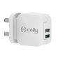 Celly TC2USBTURBOUK mobile device charger Digital camera, Gaming controls, Headphones, Mobile phone, Power bank, Smartphone, Smartwatch, Tablet, Watch, Wearables White AC Fast charging Indoor