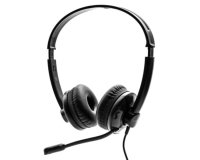 Nilox NXAU0000003 headphones/headset Wired Head-band Office/Call center USB Type-A Black