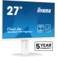 iiyama ProLite XUB2797QSU-W2 écran plat de PC 68,6 cm (27") 2560 x 1440 pixels Quad HD LED Blanc