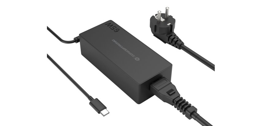 Conceptronic OZUL09BE adattatore e invertitore Interno 65 W Nero