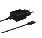 Chargeur secteur rapide pour appareils mobiles Samsung 15W port USB-C - Noir
