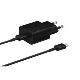 Chargeur secteur rapide pour appareils mobiles Samsung 15W port USB-C - Noir