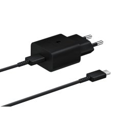 Chargeur secteur rapide pour appareils mobiles Samsung 15W port USB-C - Noir