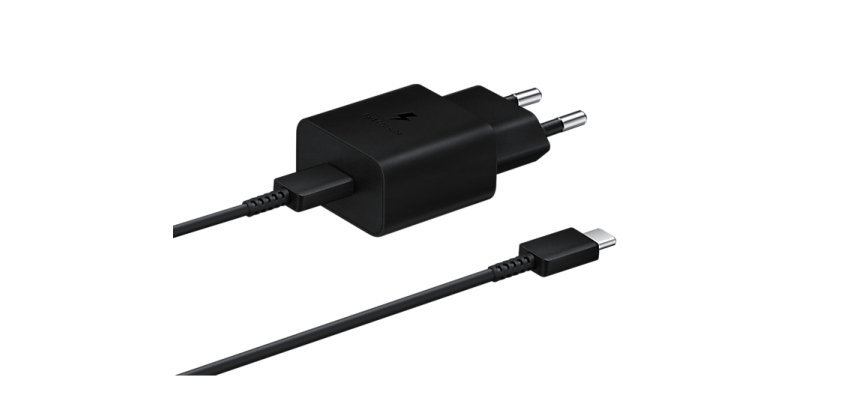 Chargeur secteur rapide pour appareils mobiles Samsung 15W port USB-C - Noir