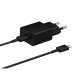 Chargeur secteur rapide pour appareils mobiles Samsung 15W port USB-C - Noir