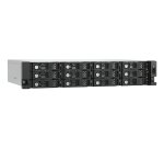 QNAP TL-R1200PES-RP Boîtier de disques de stockage Boîtier disque dur/SSD Noir, Gris 2.5/3.5"