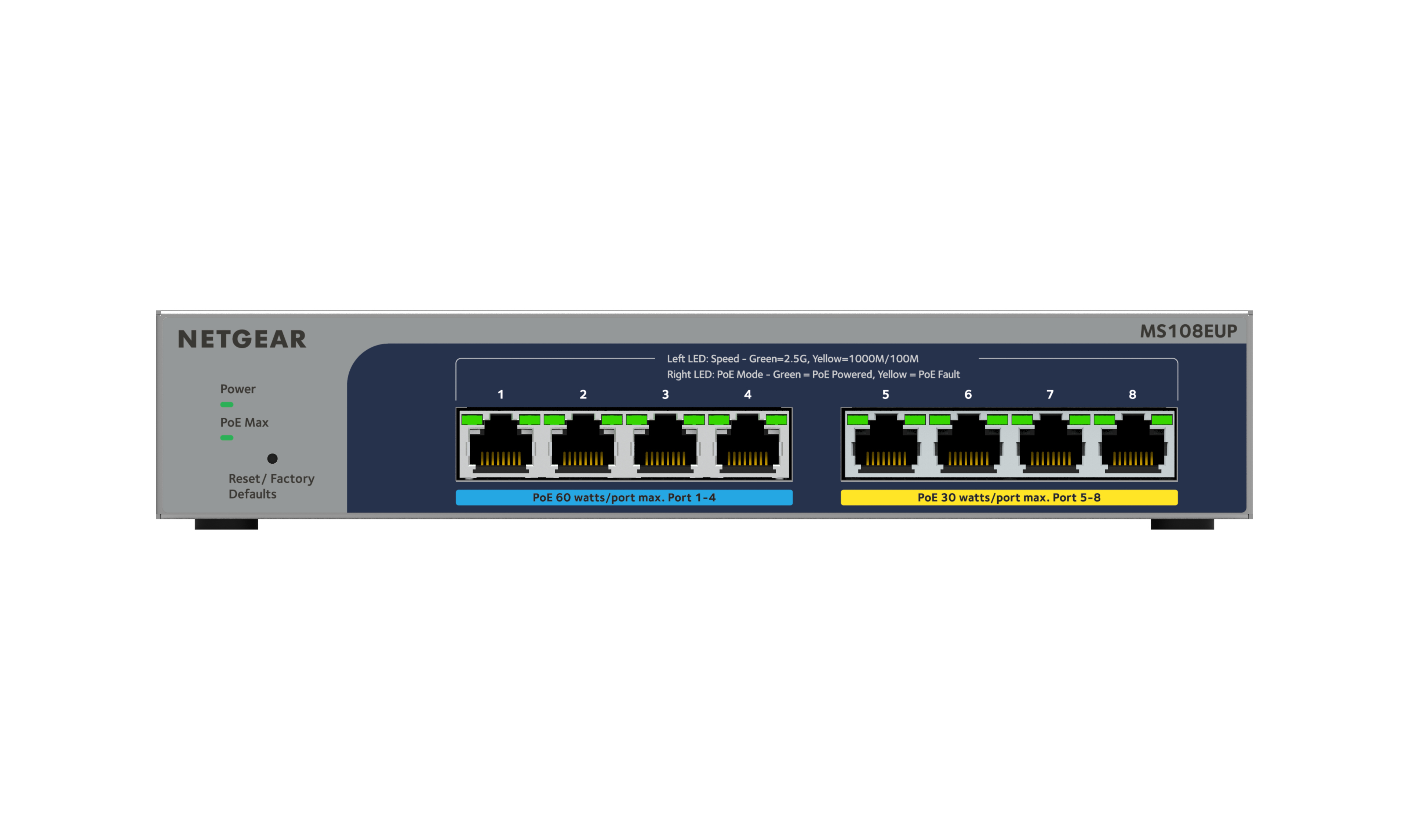 NETGEAR 8-port Ultra60 PoE++ Multi-Gigabit (2.5G) Ethernet Plus Switch ...