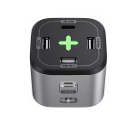 Celly PS2USBC65W Caricabatterie per dispositivi mobili Fotocamera, Comandi di gaming, Cuffie, Telefono cellulare, Power bank, Smartphone, Orologio intelligente, Tablet, Orologio, Indossabili Grigio AC Ricarica rapida Interno