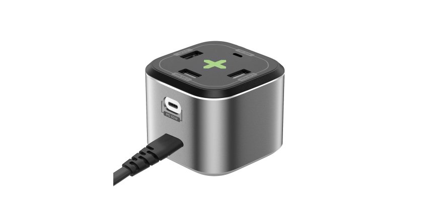 Celly PS2USBC65W Caricabatterie per dispositivi mobili Fotocamera, Comandi di gaming, Cuffie, Telefono cellulare, Power bank, Smartphone, Orologio intelligente, Tablet, Orologio, Indossabili Grigio AC Ricarica rapida Interno