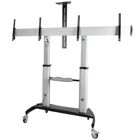 Soporte para TV 152,4 cm (60") Negro, Plata