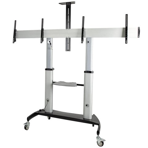 Soporte para TV 152,4 cm (60") Negro, Plata