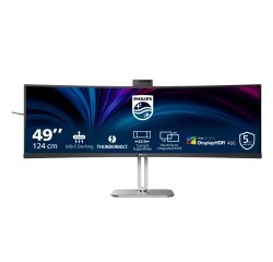 Philips 49B2U6903CH/00 computer monitor 124.5 cm (49") 5120 x 1440 pixels Dual QHD LCD Grey