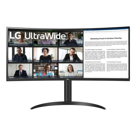 LG 34WR55QK-B computer monitor 86,4 cm (34") 3440 x 1440 Pixels Wide Quad HD Zwart