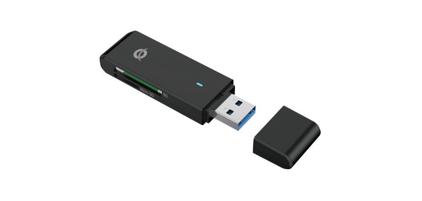 Conceptronic BIAN02B lector de tarjeta USB 3.2 Gen 1 (3.1 Gen 1) Type-A Negro