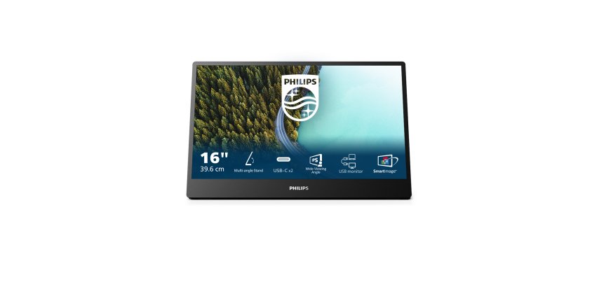 Philips Serie 3000 16B1P3302D/00 Monitor PC 39,6 cm (15.6") 1920 x 1080 Pixel Full HD LED Nero