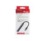 Equip 128960 hub de interfaz USB 3.2 Gen 1 (3.1 Gen 1) Type-A 5000 Mbit/s Negro, Gris