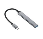 Equip 128961 hub de interfaz USB 3.2 Gen 1 (3.1 Gen 1) Type-C 5000 Mbit/s Negro, Gris