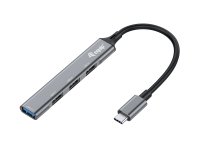 Equip 128961 hub de interfaz USB 3.2 Gen 1 (3.1 Gen 1) Type-C 5000 Mbit/s Negro, Gris