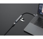 Equip 128961 hub de interfaz USB 3.2 Gen 1 (3.1 Gen 1) Type-C 5000 Mbit/s Negro, Gris