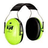 Casque anti-bruit 3m peltor enfant jusqu'a 27db coloris   vert neon