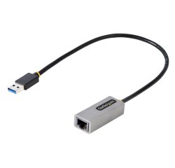 StarTech.com Adaptateur Réseau USB 3.0 à Gigabit Ethernet - 10/100/1000 Mbps, USB à RJ45, Adaptateur USB 3.0 à LAN, Adaptateur USB 3.0 Ethernet (GbE), Câble de Raccordement de 30cm, Installation Sans Pilote