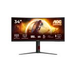 AOC G4 CU34G4 computer monitor 86.4 cm (34") 3440 x 1440 pixels Wide Quad HD LED Black, Red
