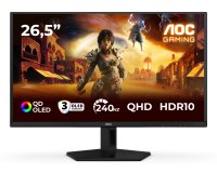 AOC G4 Q27G41ZDF Monitor PC 67,3 cm (26.5") 2560 x 1440 Pixel Quad HD QD-OLED Nero, Rosso