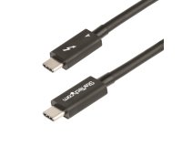 StarTech.com Câble Thunderbolt 4 de 50cm - 40Gbps - 100W Power Delivery - Vidéo 4K/8K - Cordon Thunderbolt Certifié par Intel - Compatible avec USB 4/Thunderbolt 3/USB 3.2/USB Type-C/DisplayPort