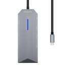AISENS USB-C dock 8 en 1, USB-C a 1xHDMI, 1xRJ45, 3xUSB, 1xPD, 1xSD, 1xMicroSD, Gris, 15 cm