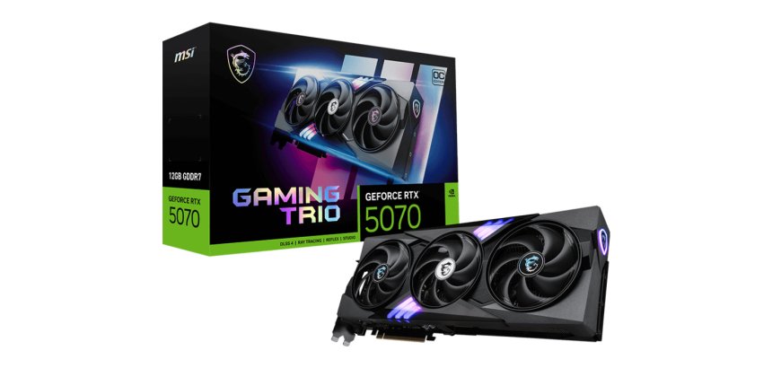 MSI GAMING GeForce RTX 5070 12G TRIO OC NVIDIA 12 GB GDDR7