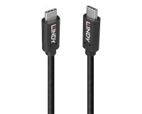 Lindy 36976 câble USB USB 3.2 Gen 2x2 1 m USB C 20 Gbit/s 100 W Noir