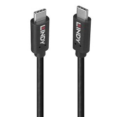 Lindy 36975 câble USB USB 3.2 Gen 2x2 0,5 m USB C 20 Gbit/s 100 W Noir
