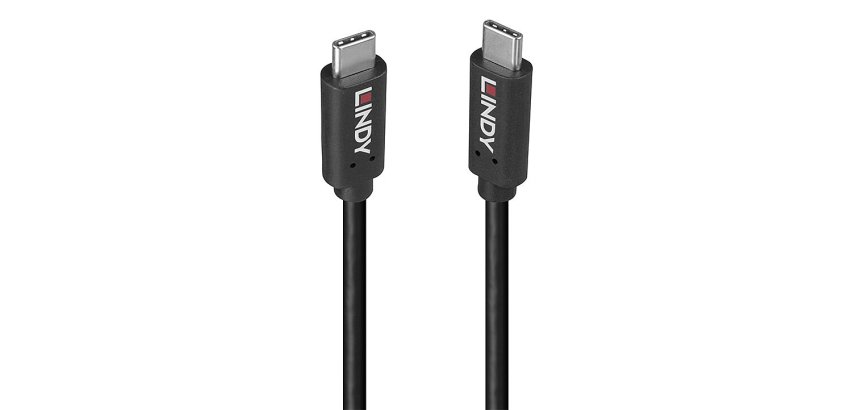 Lindy 36975 câble USB USB 3.2 Gen 2x2 1,5 m USB C 20 Gbit/s 100 W Noir