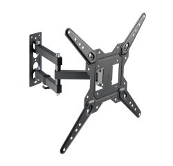 AISENS Soporte Eco Giratorio, Inclinable Para Monitor/TV 30kg (3 Pivotes) De 23-55, Negro