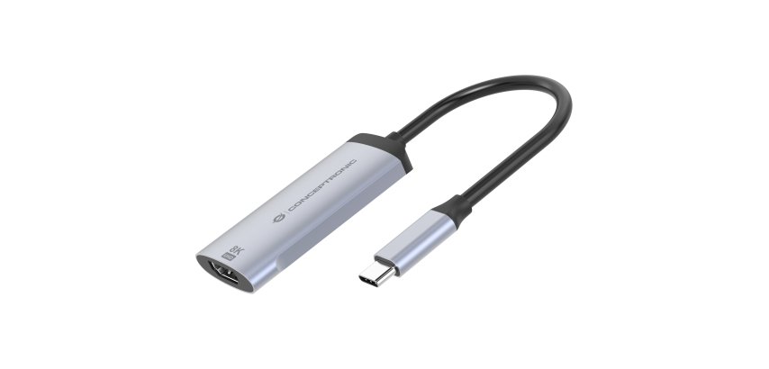 Conceptronic ABBY23G adattatore grafico USB 7680 x 4320 Pixel Argento