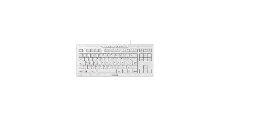 CHERRY STREAM KEYBOARD TKL clavier Universel USB AZERTY Français Blanc
