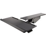 StarTech.com Uitschuifbare Bureau Toetsenbordlade, Full Motion Keyboard en Mouse Tray met Verstelbare Hoogte, 25 x 65cm Plateau, Ergonomisch Bureaublad voor Toetsenbord met Muismat en Polssteun