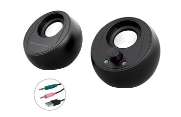 Conceptronic BJORN01B altavoz De 2 vías Negro Inalámbrico y alámbrico 10 W