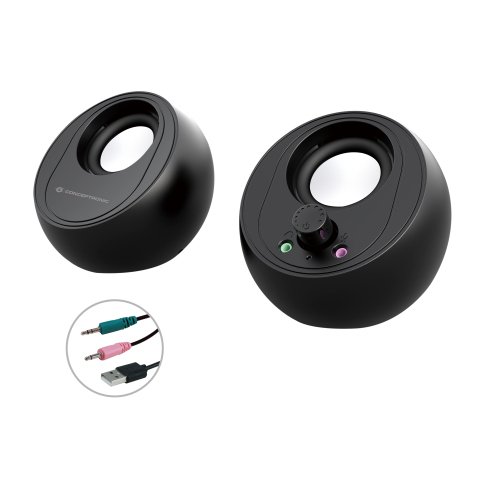 Conceptronic BJORN 2.0-Channel Computer Speaker with Bluetooth, 10W