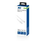 ACT USB 2.0 laad- en datakabel C male - Lightning male 1 meter, MFI gecertificeerd