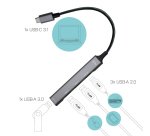 i-tec Metal USB-C HUB 1x USB 3.0 + 3x USB 2.0