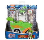 PAW Patrol Veicolo Rescue Knights di Rocky Camion per la Raccolta di rifiuti riciclabili con Personaggio Giochi Bambini dai 3 Anni in su