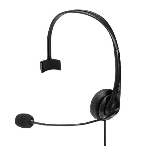 Lindy 20433 écouteur/casque Avec fil Bureau/Centre d'appels Noir