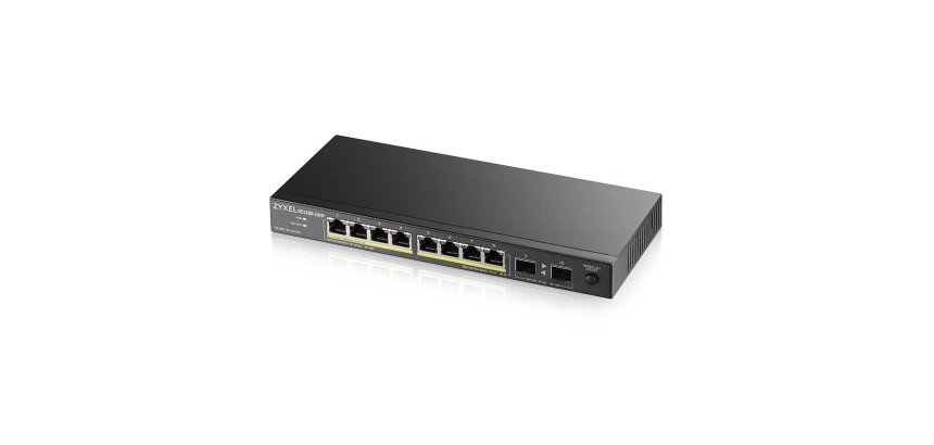 Zyxel GS1100-10HP v2 Non-géré Gigabit Ethernet (10/100/1000) Connexion Ethernet, supportant l'alimentation via ce port (PoE) Noir