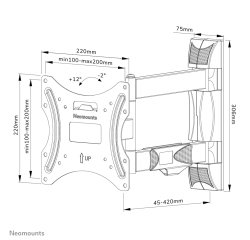 Neomounts by Newstar Neomounts tv wandsteun