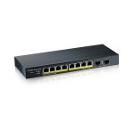 Zyxel GS1900-10HP Géré L2 Gigabit Ethernet (10/100/1000) Connexion Ethernet, supportant l'alimentation via ce port (PoE) Noir