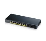 Zyxel GS1900-10HP Géré L2 Gigabit Ethernet (10/100/1000) Connexion Ethernet, supportant l'alimentation via ce port (PoE) Noir