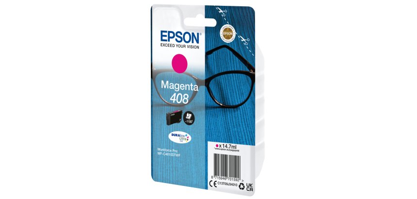 Epson 408 Spectacles DURABrite Ultra Single Magenta Ink
